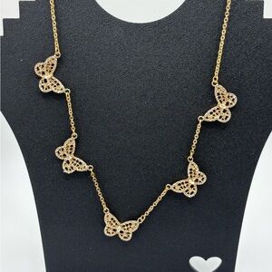 Elegant Gold Butterfly Necklace